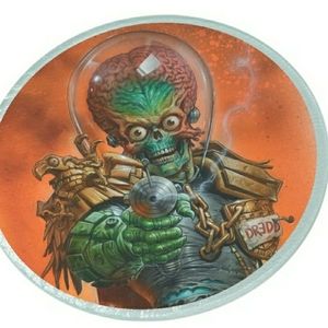 Alien Halloween cutting board